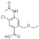 PI-32805 4-Acetamido-5-chloro-2-(ethoxymethyl)benzoic acid (Not available)