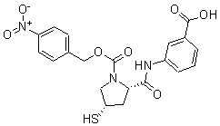 PI-32810 4-Nitrobenzyl-(2S, 4S)-2-[[(3-carboxyphenyl)amino]carbonyl]-4-mercapto-1-pyrrolidinecarboxylate (202467-69-4)