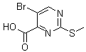 PI-33154 5-Bromo-2-(methylsulfanyl)-4-pyrimidinecarboxylic acid (50593-92-5)