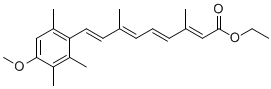 PI-33197 (all-E)-9-(4-Methoxy-2,3,6-trimethylphenyl)-3,7-dimethyl-2,4,6,8-nonatetraenoic acid ethyl ester (54350-48-0)