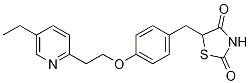 PI-33630 5-(4-(2-(5-Ethylpyridin-2-yl)ethoxy)benzyl)thiazolidine-2,4-dione (105355-27-9)
