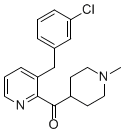 PI-33960 (3-(3-Chlorobenzyl)pyridin-2-yl)(1-methylpiperidin-4-yl)methanone (Not available)