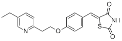 PI-34018 5-[4-[2-(5-Ethyl-2-pyridinyl)ethoxy]benzylidene]-2,4-thiazolidinedione (144809-28-9)