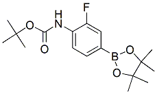 PI-34627 tert-Butyl 2-fluoro-4-(4,4,5,5-tetramethyl-1,3,2-dioxaborolan-2-yl)phenylcarbamate (262444-42-8)