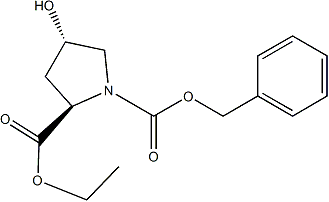 PI-36281 (2R-trans)-4-hydroxy-1,2-Pyrrolidinedicarboxylic acid 2-ethyl 1-(phenylmethyl) ester   (130930-28-8)
