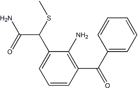 PI-36534 2-Amino-3-benzoyl-alpha-(methylthio)benzeneacetamide  (78281-61-5)