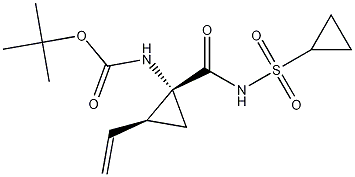 PI-36612 tert-butyl N-[(1R,2S)-1-[(cyclopropanesulfonyl)carbamoyl]-2-ethenylcyclopro pyl]carbamate (630421-48-6)