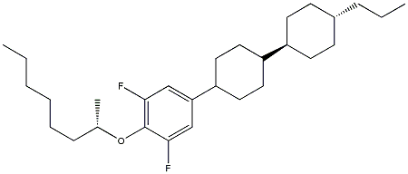 PI-36706 1,3-difluoro-2-[[(1S)-1-methylheptyl]oxy]-5-[(trans,trans)-4'-propyl[1,1'-bicyclohexyl]-4-yl]-Benzene (185207-90-3)
