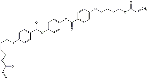 PI-36735 4-[4-[(1-oxo-2-propenyl)oxy]butoxy]-Benzoic acid, 2-methyl-1,4-phenylene ester (132900-75-5)