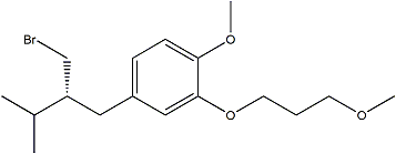 PI-36824 2-(3-Methoxypropoxy)-4-((R)-2-(bromomethyl)-3-methylbutyl)-1-methoxybenzene (172900-69-5)