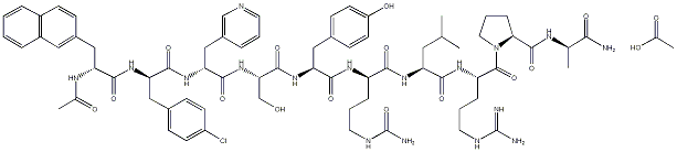 PI-37080 Cetrorelix acetate (145672-81-7)