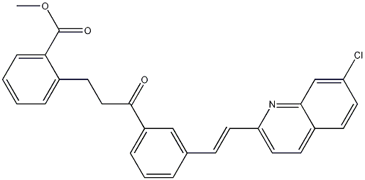 PI-37088 Methyl 2-(3-(3-(2-(7-chloroquinolin-2-yl)vinyl)phenyl)-3-oxopropyl)benzoate (133791-17-0)