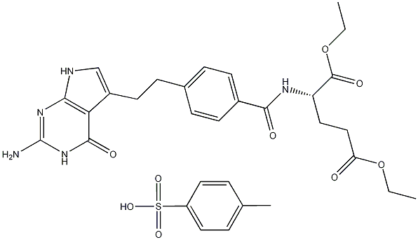 PI-37109 N-[4-[2-(2-Amino-4,7-dihydro-4-oxo-3H-pyrrolo[2,3-D]pyrimidin-5-yl)ethyl]benzoyl]-L-glutamic acid 1,5-diethyl ester 4-methylbenzenesulfonate (165049-28-5)