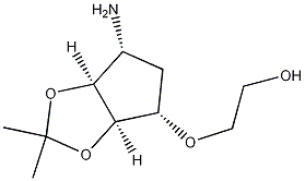 PI-37182 2-[[(3aR,4S,6R,6aS)-6-Aminotetrahydro-2,2-dimethyl-4H-cyclopenta-1,3-dioxol-4-yl]oxy]ethanol (274693-55-9)