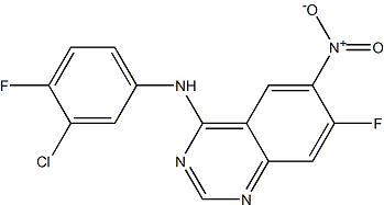 PI-37452 N-(3-Chloro-4-fluorophenyl)-7-fluoro-6-nitroquinazolin-4-amine (162012-67-1)