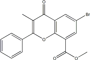 PI-37602 Methyl 6-bromo-3-methyl-4-oxo-2-phenyl-4H-chromene-8-carboxylate (91849-09-1)