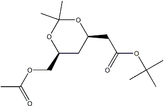 PI-37707 tert-Butyl (4R-cis)-6-[(acetyloxy)methyl]-2,2-dimethyl-1,3-dioxane-4-acetate (154026-95-6)