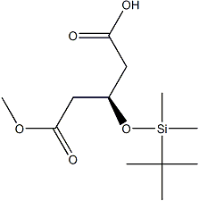 PI-37709 (R)-3-((tert-Butyldimethylsilyl)oxy)-5-methoxy-5-oxopentanoic acid (109744-49-2)