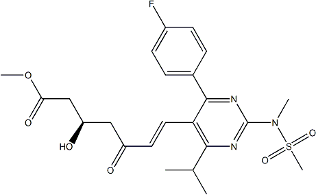 PI-37713 (R,E)-Methyl 7-(4-(4-fluorophenyl)-6-isopropyl-2-(N-methylmethylsulfonamido)-pyrimidin-5-yl)-3-hydroxy-5-oxohept-6-enoate (147118-39-6)