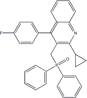 PI-37722 2-Cyclopropyl-3-[(diphenylphosphinyl)-methyl]-4-(4-fluorophenyl)quinolin (146578-99-6)