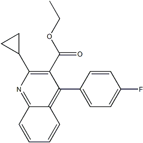 PI-37725 Ethyl 2-cyclopropyl-4-(4-fluorophenyl)-quinoline-3-carboxylate (148516-11-4)