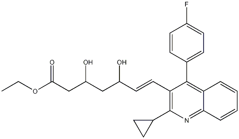 PI-37736 Ethyl (E)-3,5-dihydroxy-7-[2-cyclopropyl-4-(4-flurophenyl)-3-quinolinyl]-hept-6-enoate (172336-32-2)