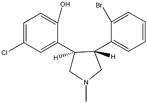 PI-37749 2-((3R,4R)-4-(2-bromophenyl)-1-methylpyrrolidin-3-yl)-4-chlorophenol (1000889-97-3)