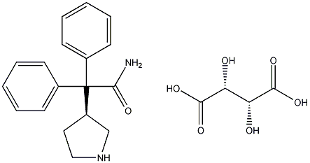 PI-37835 (S)-2,2-Diphenyl-2-(pyrrolidin-3-yl)acetamide (2R,3R)-2,3-dihydroxysuccinate (134002-26-9)