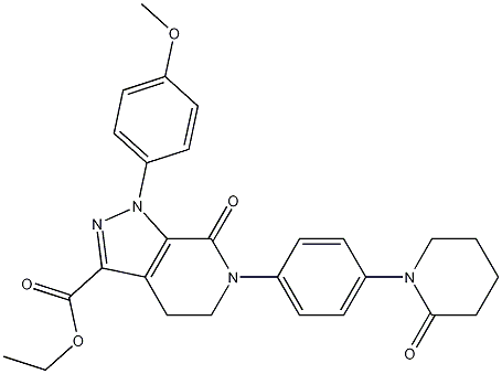 PI-37864 Ethyl 1-(4-methoxyphenyl)-7-oxo-6-(4-(2-oxopiperidin-1-yl)phenyl)-4,5,6,7-tetrahydro-1H-pyrazolo[3,4-c]pyridine-3-carboxylate (503614-91-3)