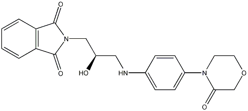 PI-37865 (R)-2-(2-Hydroxy-3-((4-(3-oxomorpholino)phenyl)-amino)propyl)isoindoline-1,3-dione (446292-07-5)