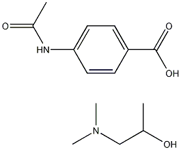 PI-38014 4-(acetylamino)benzoic acid-1-(dimethylamino)-2-propanol (61990-51-0)