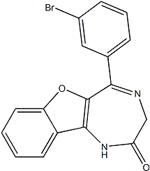 PI-38321 5-(3-Bromophenyl)-1,3-dihydro-2H-Benzofuro[3,2-e]-1,4-diazepin-2-one (768404-03-1 )