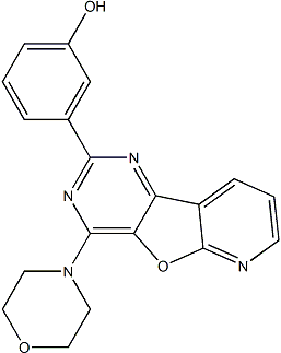 PI-38709 3-[4-(4-morpholinyl)pyrido[3',2':4,5]furo[3,2-d]pyrimidin-2-yl] (371935-74-9)
