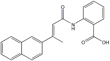 PI-38790 (E)-2-(3-(naphthalen-2-yl)but-2-enamido)benzoic acid (321674-73-1)
