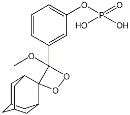 PI-38801 3-(4'-Methoxyspiro[adamantane-2,3'-[1,2]dioxetan]-4'-yl)phenyl dihydrogen (122341-56-4)