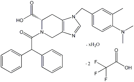 PI-38821 1-[[4-(DiMethylaMino)-3-Methylphenyl]Methyl]-5-(diphenylacetyl)-4,5,6,7-tetrahydro-1H-iMidazo[4,5-c]pyridine-6-carboxylicacidditrifluoroacetate (130663-39-7)
