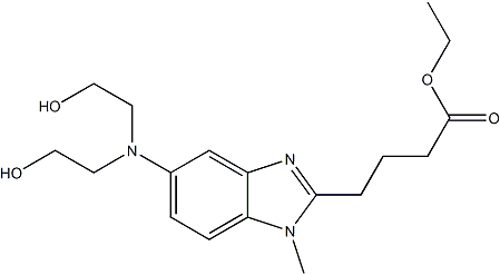 PI-38942 5-[Bis(2-hydroxyethyl)amino]-1-methyl-1H-benzimidazole-2-butanoic acid ethyl ester (3543-74-6)