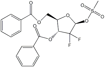 PI-39033 2-Deoxy-2,2-difluoro-D-erythro-pentofuranose-3,5-dibenzoate- 1-methanesulfonate (122111-11-9)