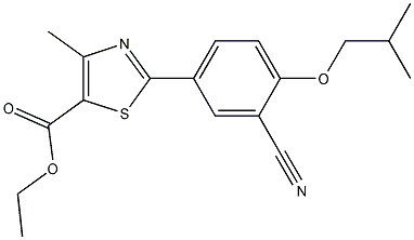 PI-39072 Ethyl 2-(3-cyano-4-isobutoxyphenyl)-4-methyl-5-thiazolecarboxylate (160844-75-7)