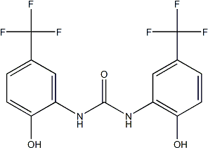 PI-39182 N,N'-Bis[2-hydroxy-5-(trifluoromethyl)phenyl]urea (448895-37-2)