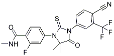 PI-39471 4-(3-(4-Cyano-3-(trifluoromethyl)phenyl)-5,5-dimethyl-4-oxo-2-thioxoimidazolidin-1-yl)-2-fluoro-N-methylbenzamide (915087-33-1)