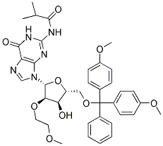 PI-39648 5'-O-[Bis(4-methoxyphenyl)phenylmethyl]-2'-O-(2-methoxyethyl)-N-(2-methyl-1-oxopropyl)guanosine (251647-50-4)