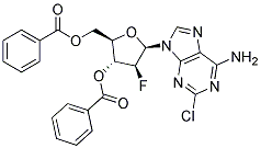 PI-39756 6-Amino-2-chloro-9-(2'-deoxy-2'-fluoro-3',5'-di-O-benzoyl-β-D-arabinofuranosyl)-9H-purine (355138-50-0)