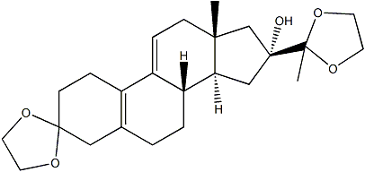 PI-39816 3,20-Bis(ethylenedioxy)-19-norpregna-5(10)9(11)dien-17-ol (54201-84-2)
