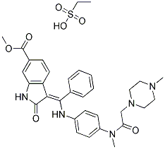 PI-39823 Nintedanib ethanesulfonate  (656247-18-6)