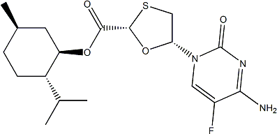 PI-39863 (2R,5S)-(1R,2S,5R)-2-Isopropyl-5-methylcyclohexyl 5-(4-amino-5-fluoro-2-oxopyrimidin-1(2H)-yl)-1,3-oxathiolane-2-carboxylate (764659-72-5)