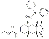 PI-40071 Ethyl ((1R,3aR,4aR,6R,8aR,9S,9aS)-9-(diphenylcarbamoyl)-1-methyl-3-oxododecahydronaphtho[2,3-c]furan-6-yl)carbamate (900161-12-8)