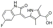 PI-40100 5-((Z)-(5-Fluoro-2-oxoindolin-3-ylidene)methyl)-2,4-dimethyl-1H-pyrrole-3-carboxylic acid (356068-93-4)