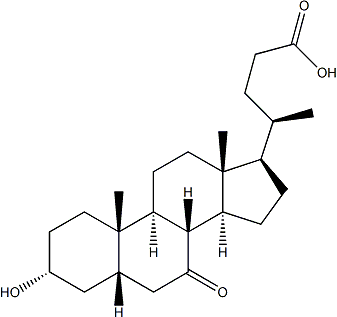 PI-40646 3α-Hydroxy-7-oxo-5β-cholanic acid (4651-67-6)