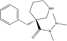PI-40656 3-Piperidinecarboxylic acid, 3-(phenylmethyl)-, 1,2,2-trimethylhydrazide, (3R)- (339539-84-3)